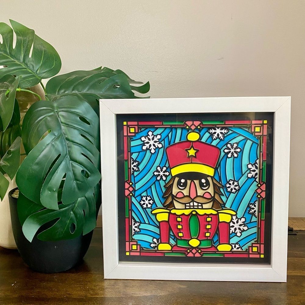 3D Christmas Nutcracker Shadowbox